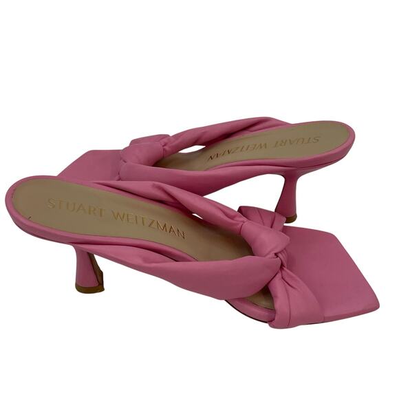 Stuart Weitzman 9 Playa Knot Sandal Pink - Picture 6 of 9